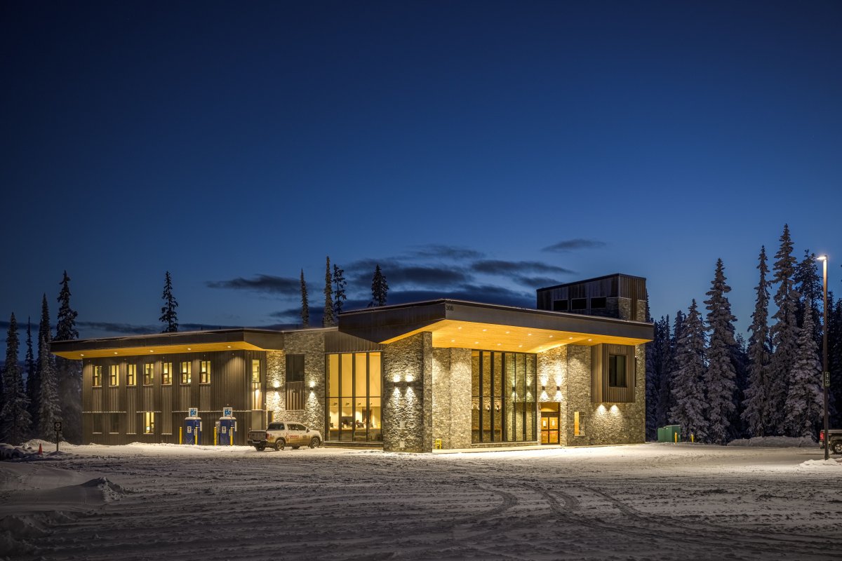 Big White Ski Resort’s new guest services building.