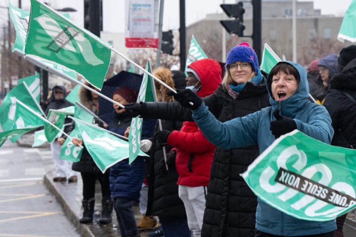 More Quebec public unions have tentative deals on working conditions, but not on pay