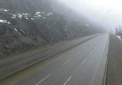 Road and weather conditions along the summit of the Coquihalla Highway on Friday, Dec. 22, 2023.