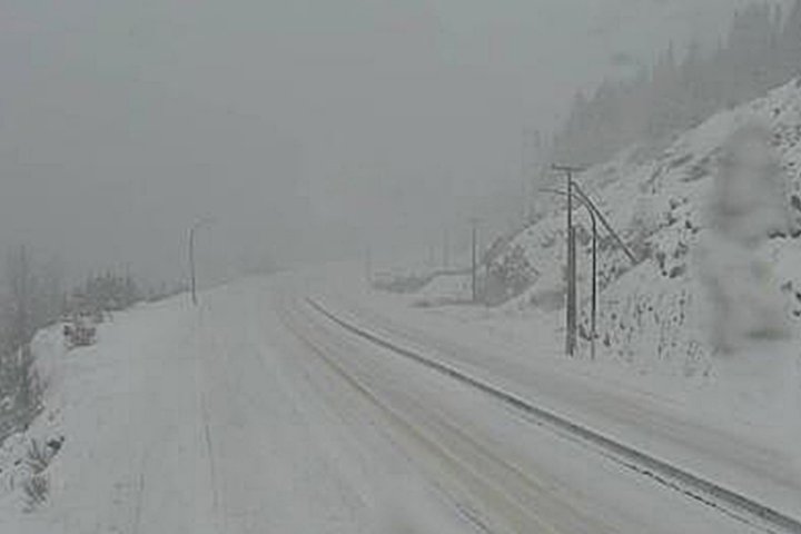 Snowfall warnings continue for Coquihalla, Highway 3
