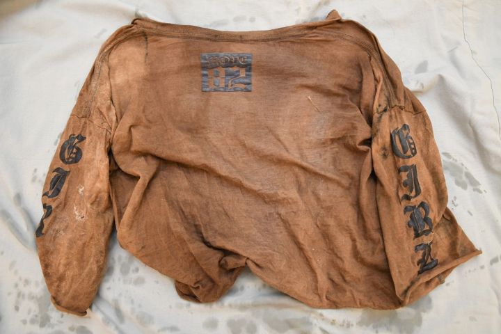 The Edmonton Police Service announced the discovery of human remains on Thursday and released an image of a shirt and a piercing found at the scene in an effort to jog someone's memory.