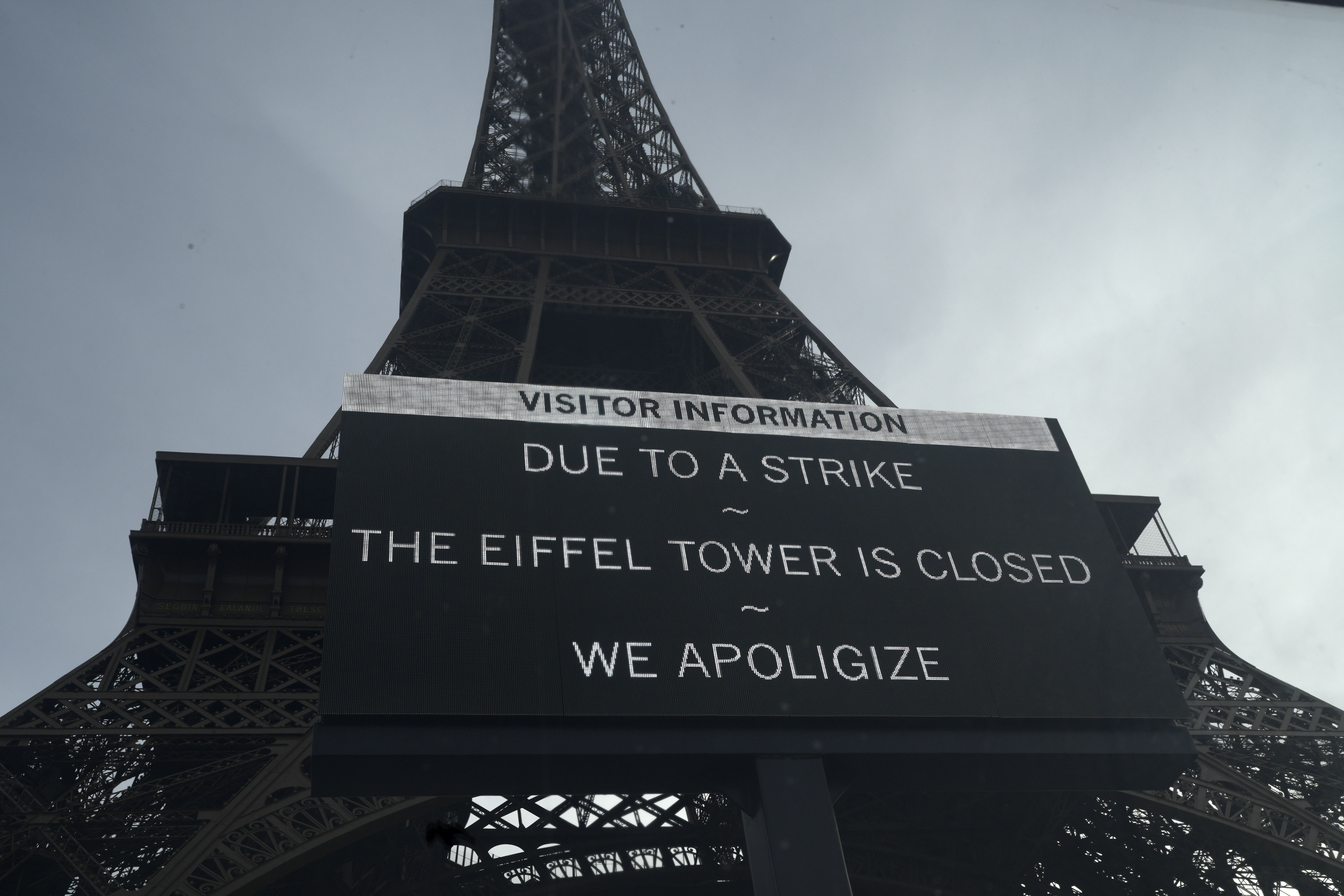 The Eiffel Tower is closed to visitors. Here s why. National