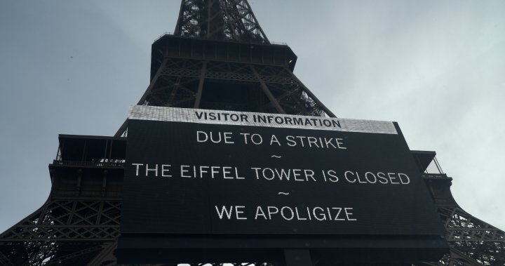 Айфеловата кула беше затворена за посетители в сряда поради стачка