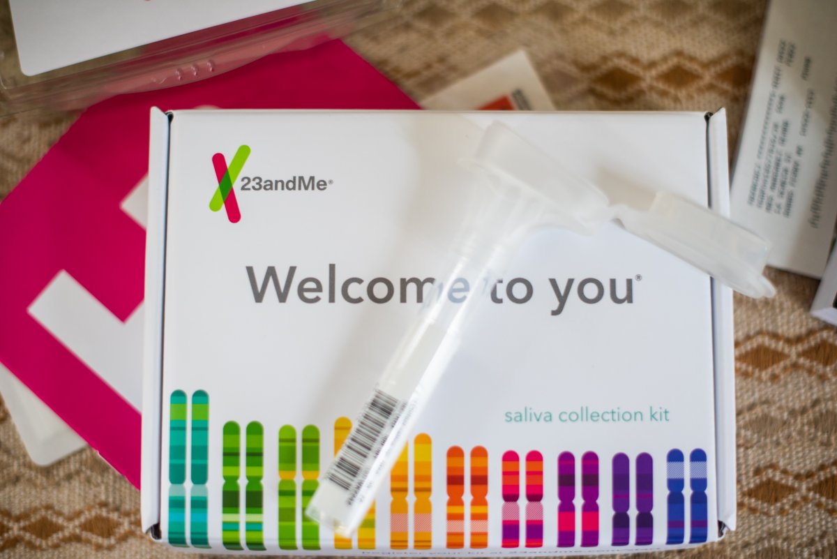 File photo of a 23andMe Ancestry + Traits Service DNA kit. 23andMe confirmed that 6.9 million users' data was leaked in an October data breach. A proposed class-action lawsuit has been filed in B.C. Supreme Court to represent affected Canadian customers.