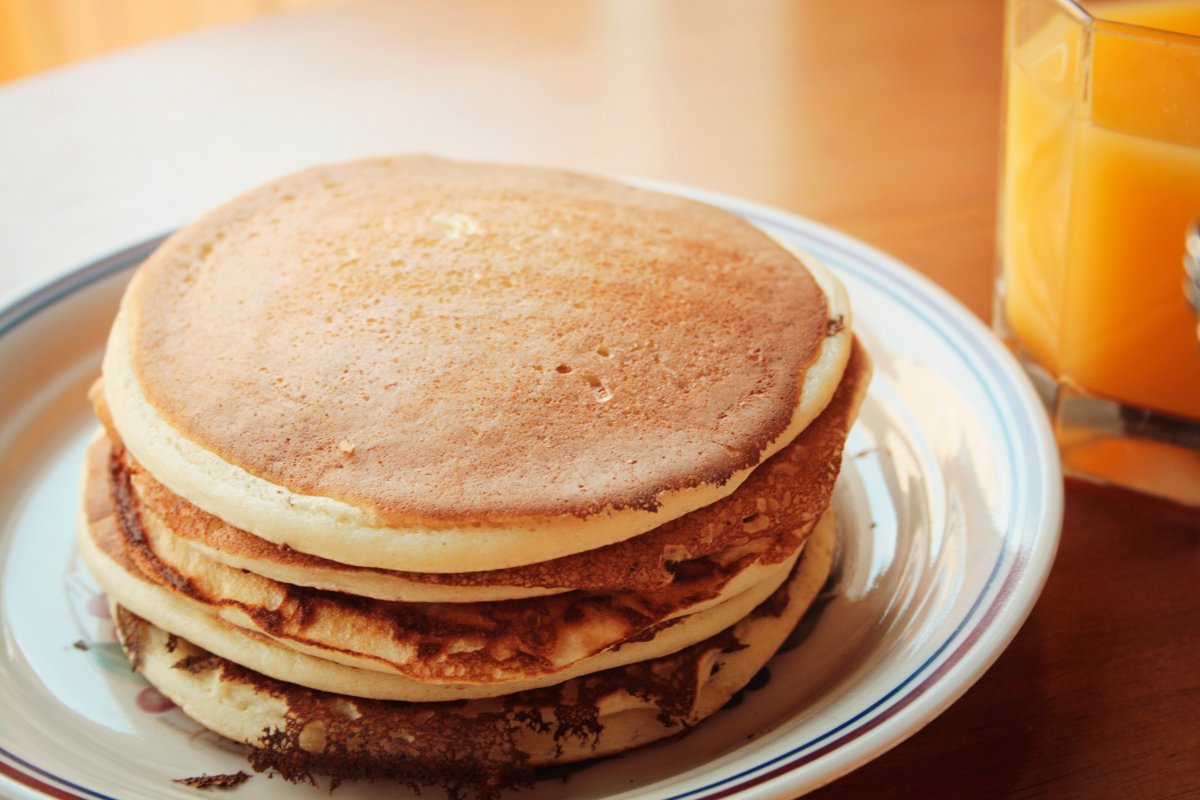 File photo of a stack of plain pancakes. An elderly man from Washington D.C. has been accused of stabbing his wife to death in a fight over pancakes.