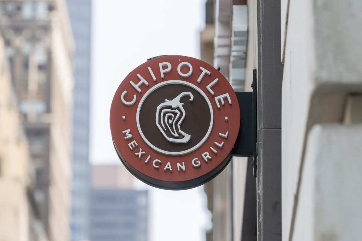 A Chipotle sign.