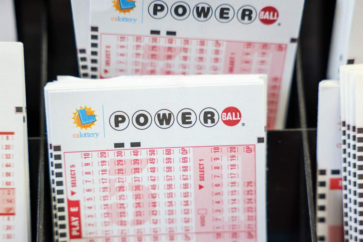 A Powerball ticket.