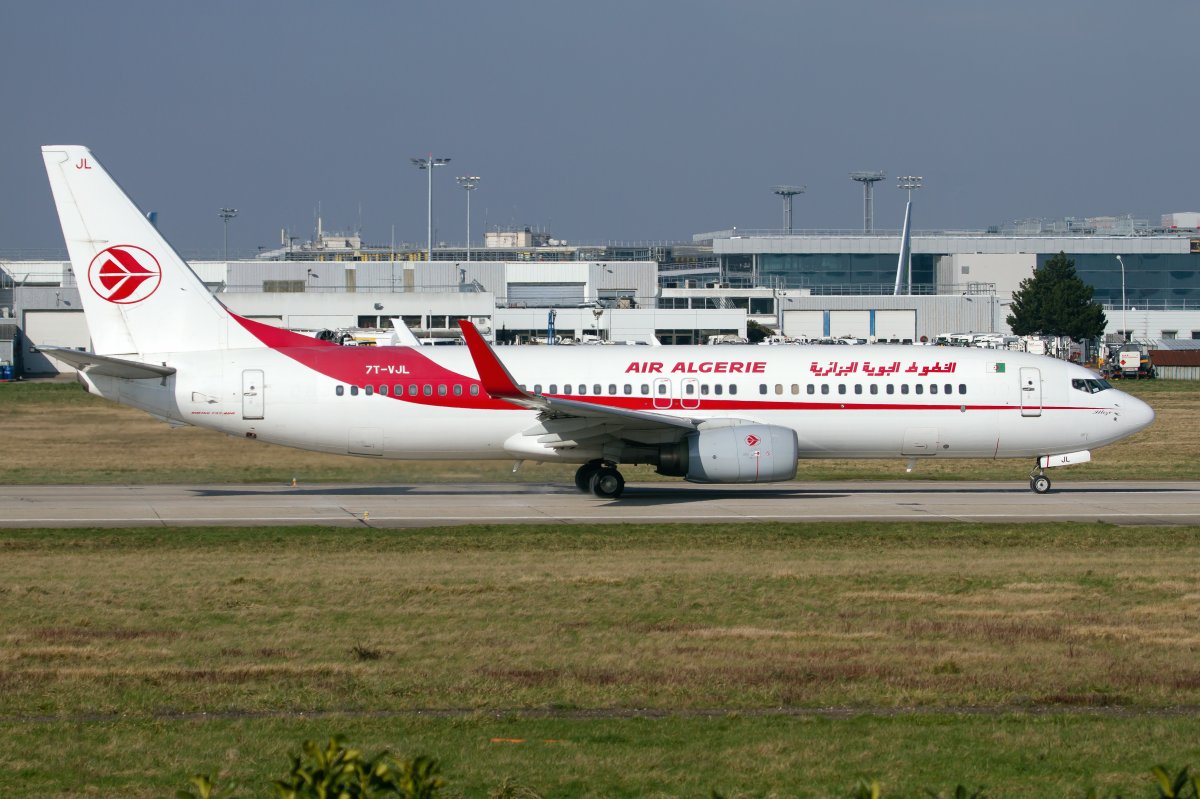 File photo of an Air Algerie Boeing 737-800 on the runway at Paris Orly airport. A stowaway somehow managed to survive a two-and-a-half-hour flight in the wheel well of an Air Algerie flight that landed in Orly airport.