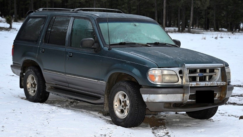 A photo of the Ford Explorer that Mark Hoffman was driving prior to his body being found on Dec. 16.