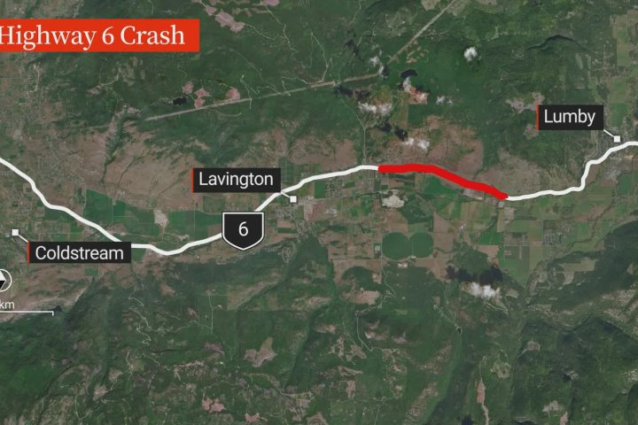 Lumby-area crash kills 1