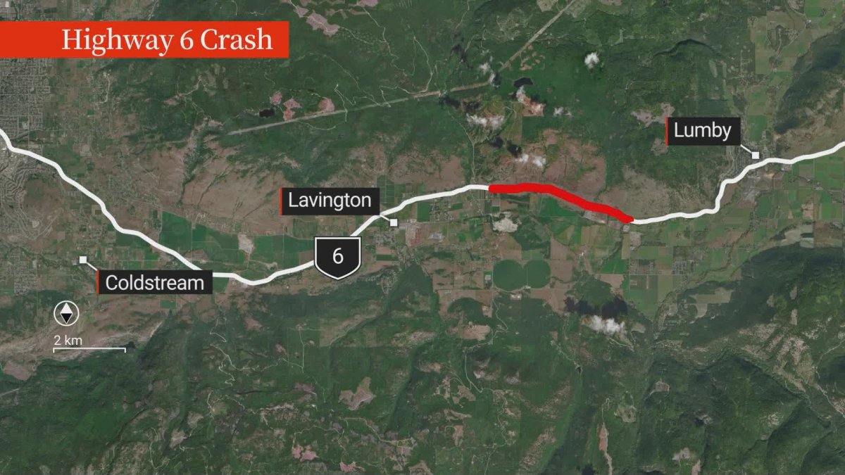 A Lumby-area crash killed one on Wednesday.