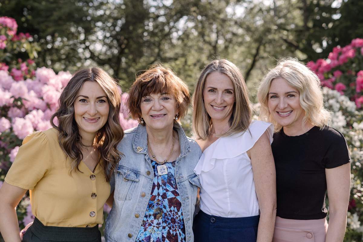Samia Saikali and her three daughters.