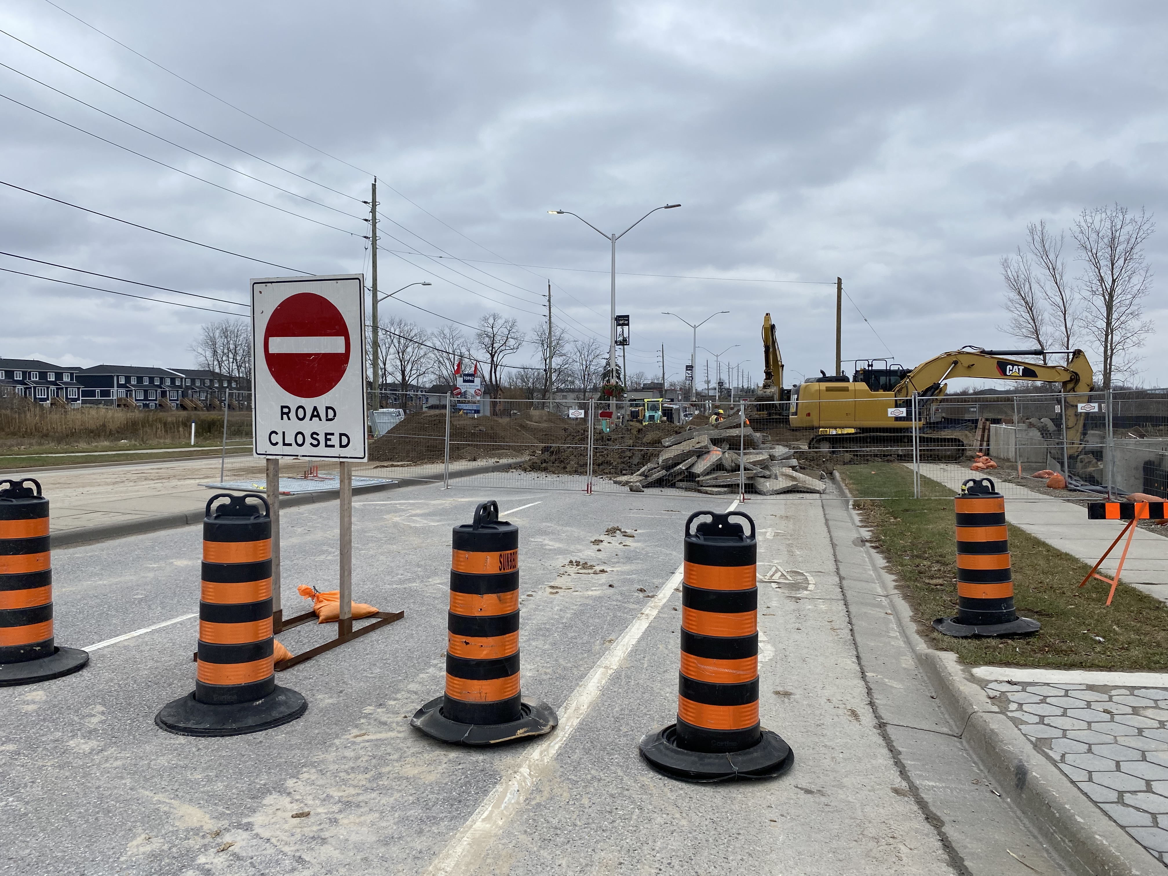 Came with zero warning Partial Hyde Park Road closure causes