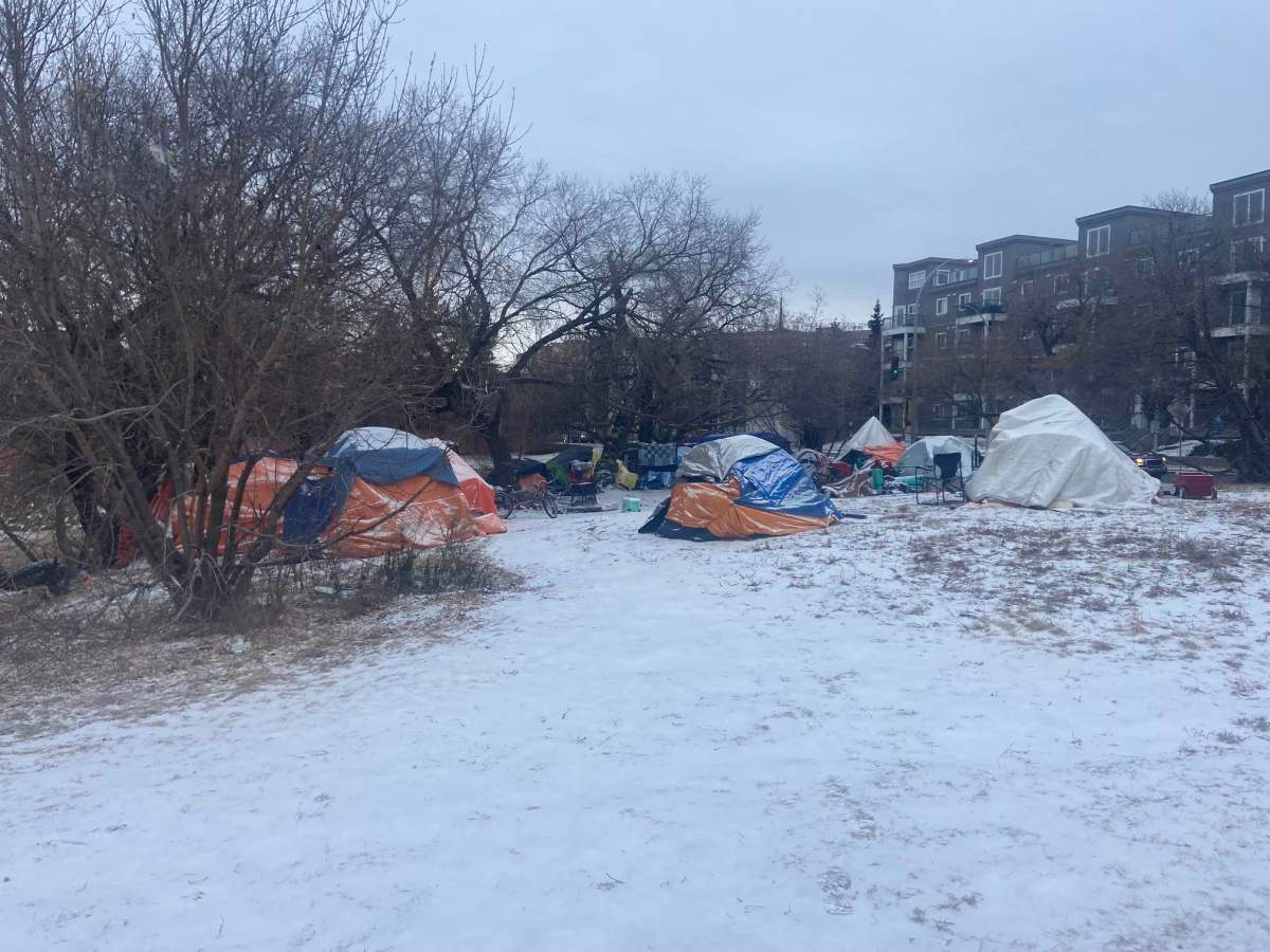 Edmonton homeless encampment