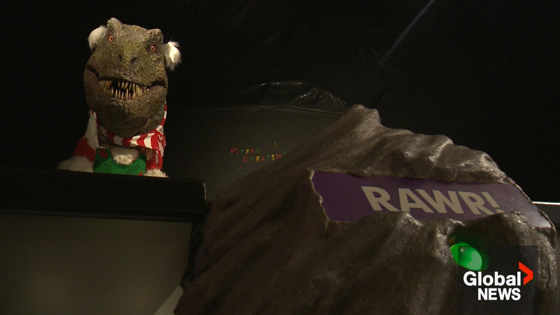 Megamunch, Regina’s beloved animatronic T.Rex being retired