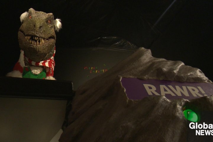 Megamunch, Regina’s beloved animatronic T.Rex being retired