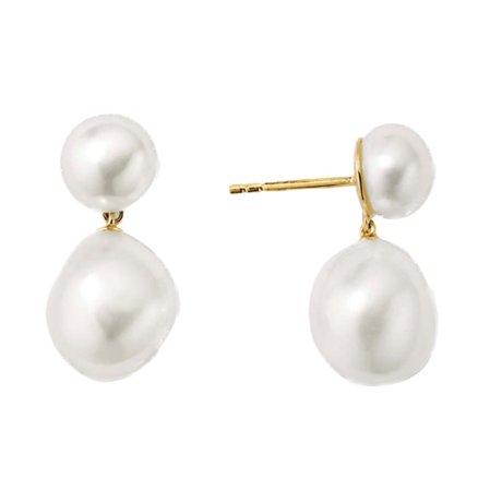 Mejuri pearl drop earrings