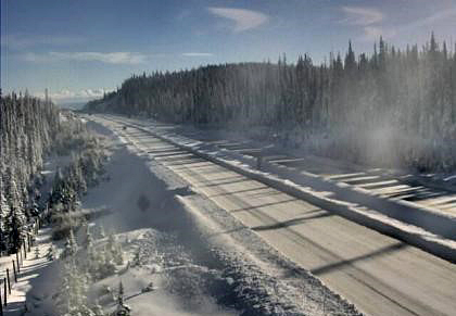 卑诗省公路承包商警告称，山区通道在降雪后会出现滑行路段