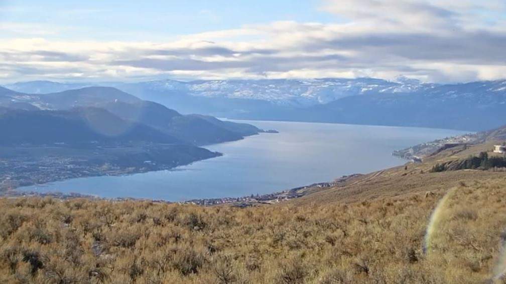Weather conditions near Vernon and Okanagan Lake on Tuesday, Dec. 26, 2023.