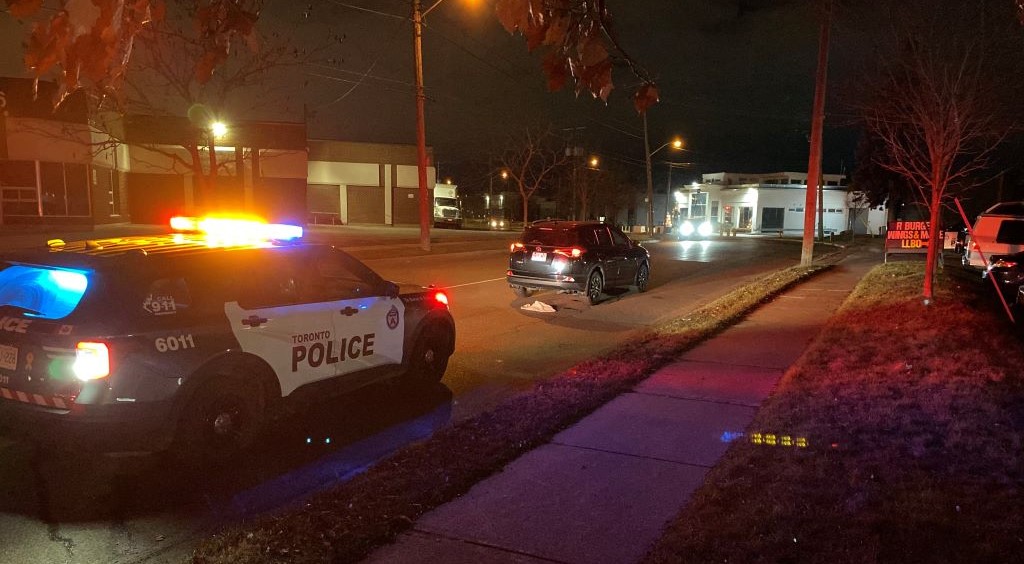 Toronto police are investigating after a woman was struck be a vehicle in North York Monday evening.