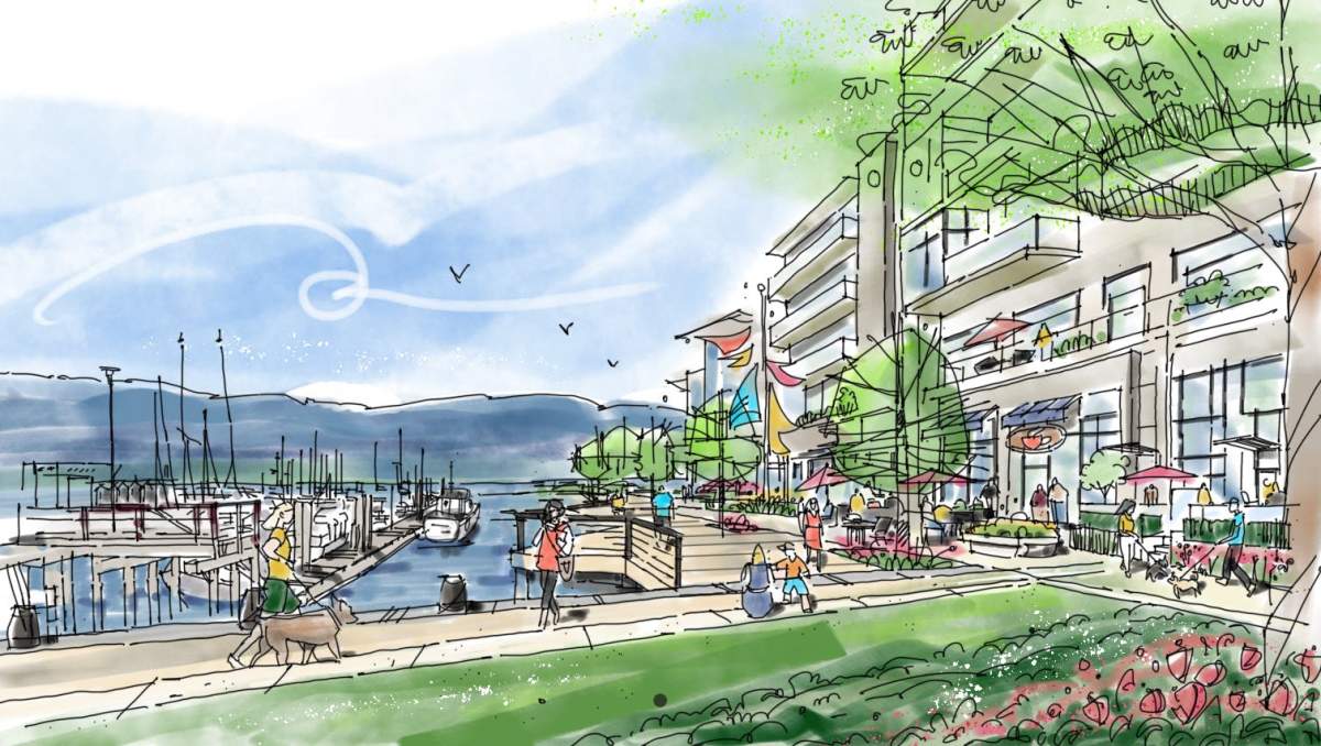 An artist’s rendering of the potential future for the Somass lands.