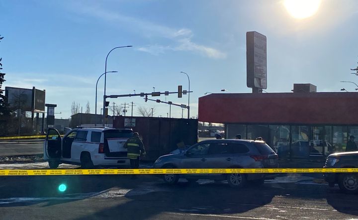 The RCMP are investigating the death of a person whose body was found at the site of a dumpster fire in Spruce Grove, Alta., on Monday.