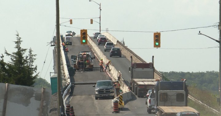 Мостът Bay of Quinte Skyway ще бъде затворен с едно платно до пролетта на 2024 г.