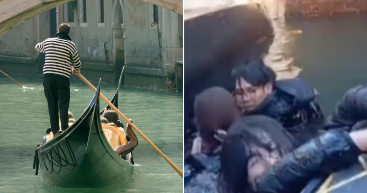 Правещи си селфи туристи отказват да седнат, в крайна сметка преобръщат гондолата на Венеция