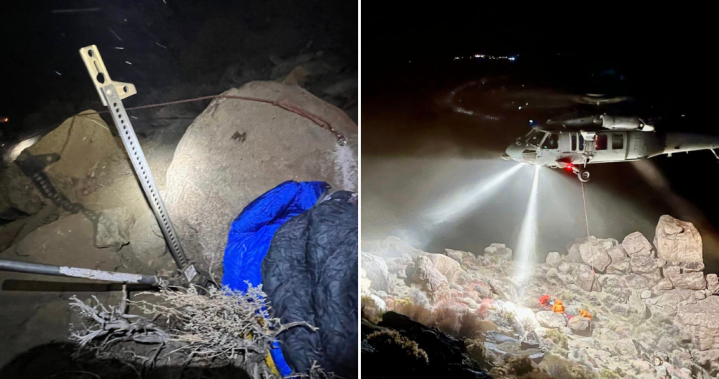 Турист, спасен след 7 часа, затиснат под 6000 фунта. камък в планините на Калифорния
