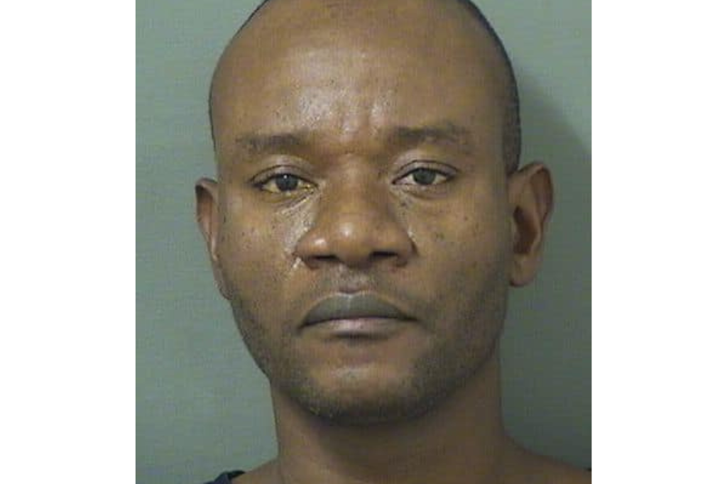 Mugshot of Sony Josaphat, who is accused to gunning down his ex-wife and her new husband on Dec. 9, 2023 in West Palm Beach, Florida.
