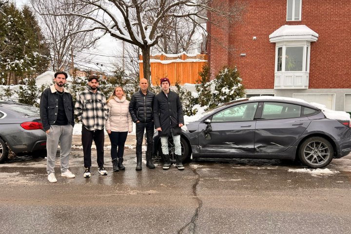 Montreal family wants apology from city after video shows snow plow striking cars