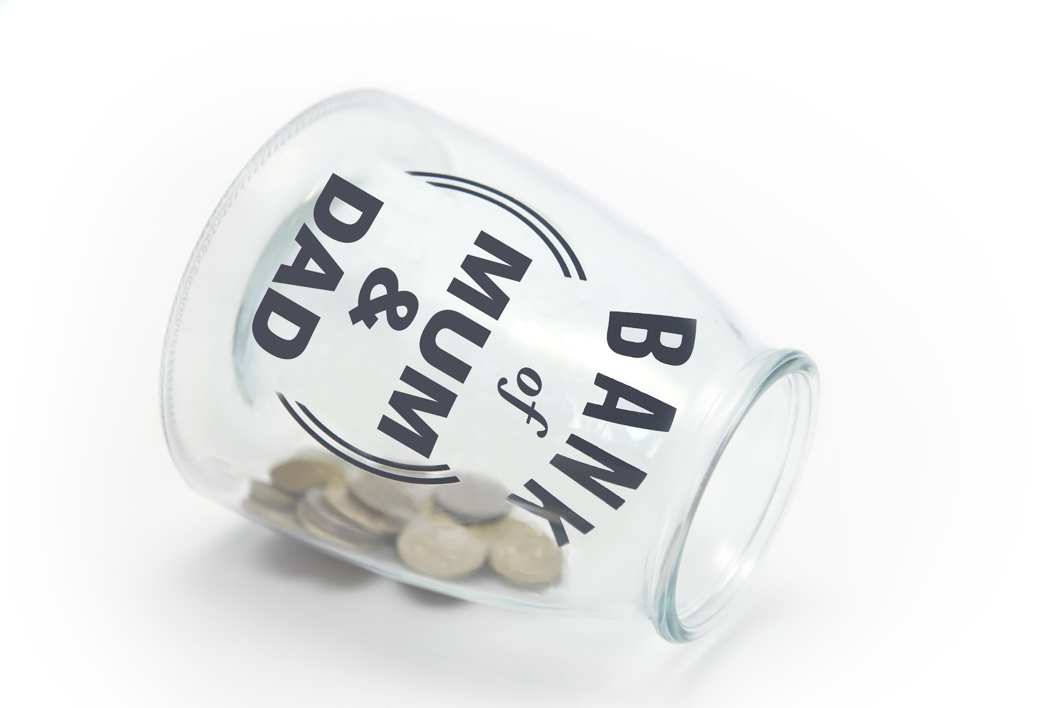Bank of mum and dad savings jar