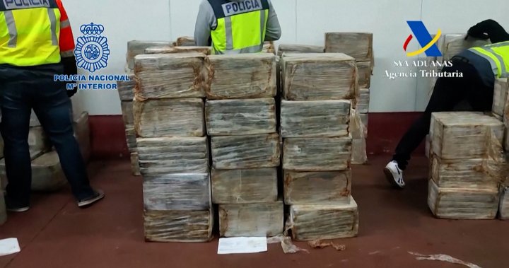 Испанската полиция в северозападното пристанище Виго залови 7,5 тона кокаин
