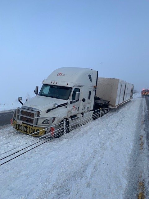 RCMP share photos of multiple collisions on the QE2.