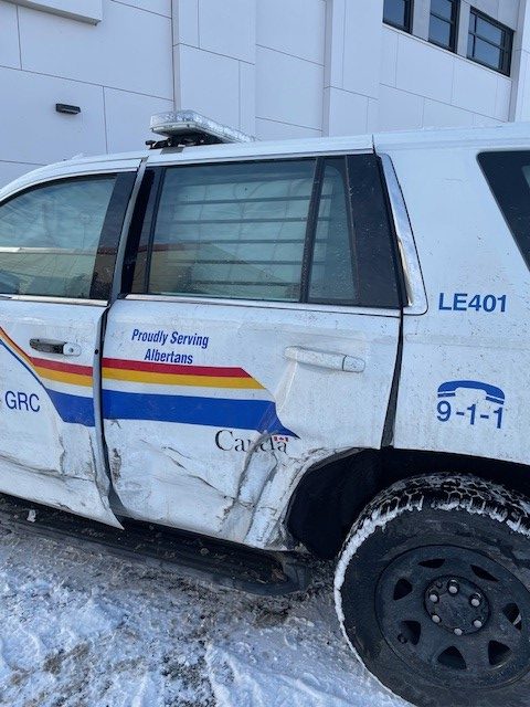 alberta rcmp reminding drivers to slow down after officer struck on qe2