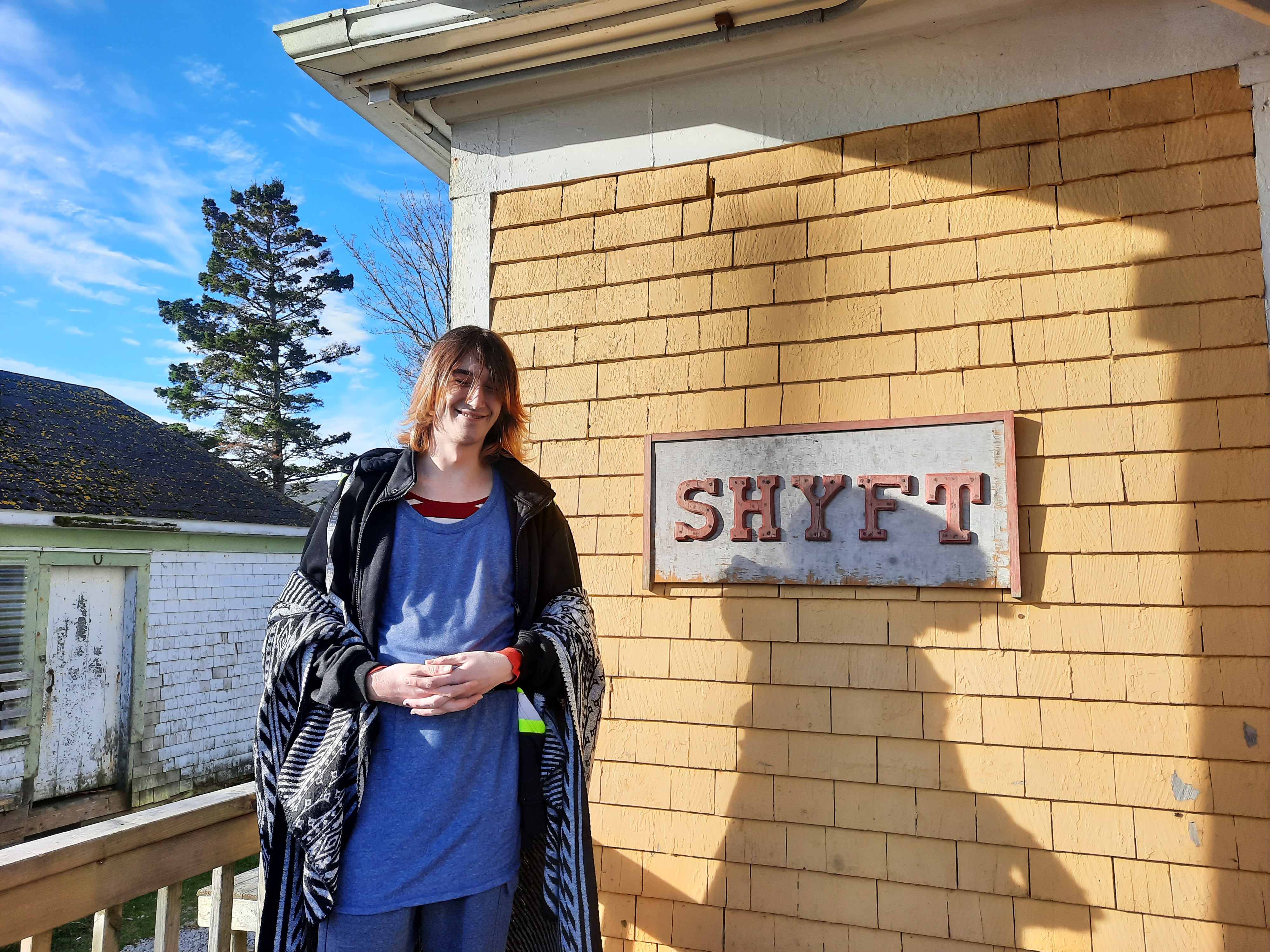 Kat Bagnald, 20, has been struggling with housing insecurity since she was 16. She’s now staying at SHYFT in Yarmouth, where she found a supportive community.