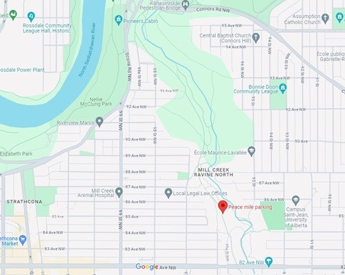 The Edmonton Police Services shares a map of where a reported sexual assault took place.