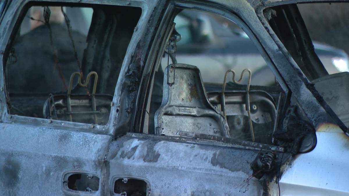 The Saskatoon Fire Department responded to a minivan on fire outside of Cabela’s on Wednesday afternoon.