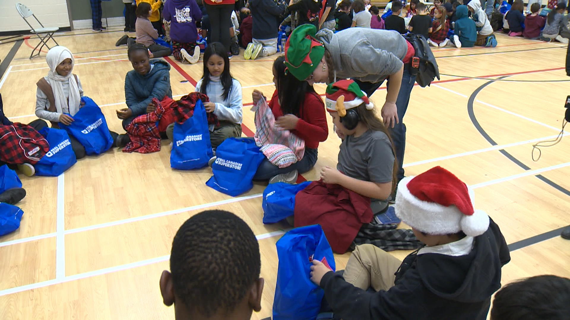 River Elm School students gifted pyjamas thanks to community donations