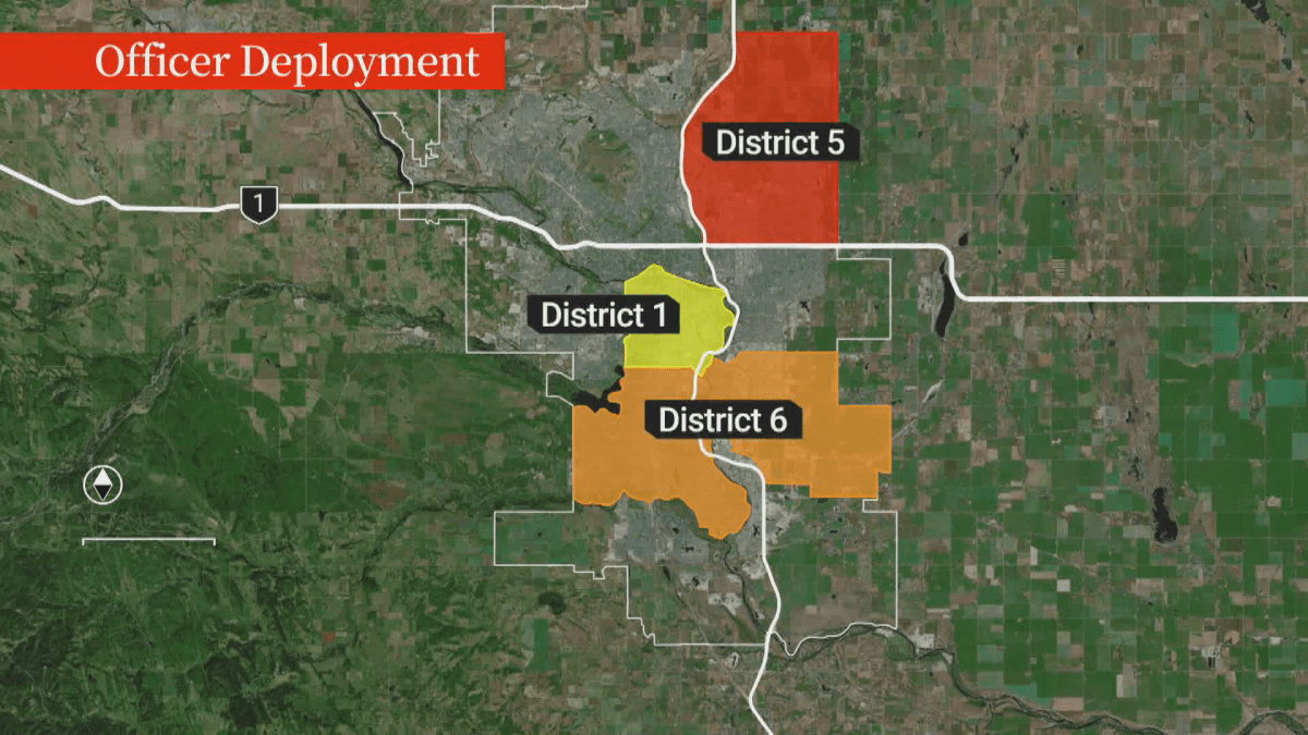 Calgary’s police chief said the prioritized deployment of the additional officers would be focused across three districts in the city.
