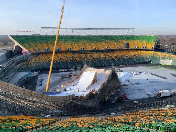 Preparations underway for Big Air World Cup at Edmonton’s Commonwealth Stadium