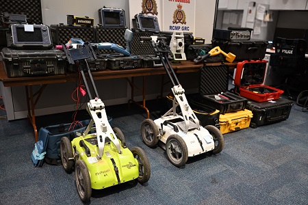 A photo of the recovered equipment. The goods were recovered on Nov. 5 when RCMP executed three search warrants at locations in Mission, B.C.