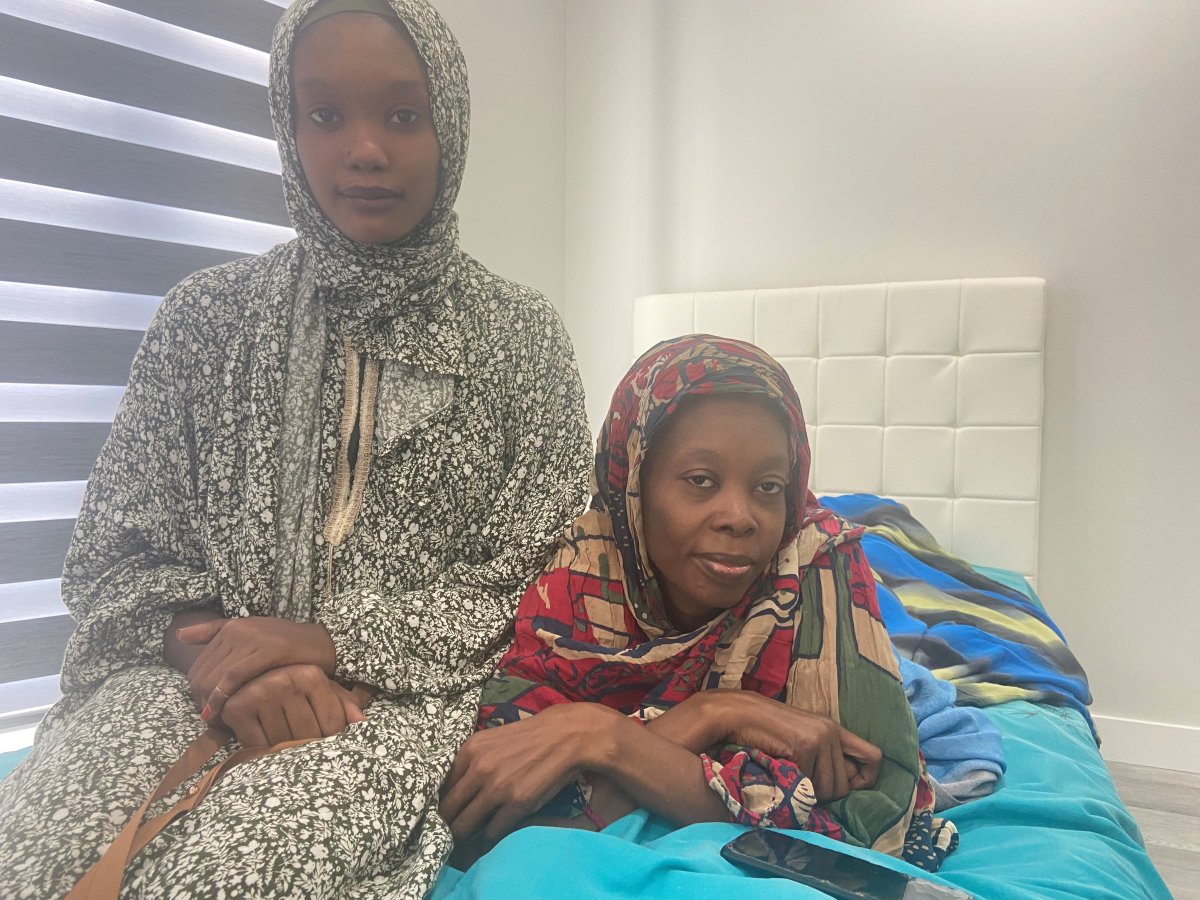 Nahid Khidir and her mother Amal Zayd plead for the return of a wheelchair that gives Zayd independence.