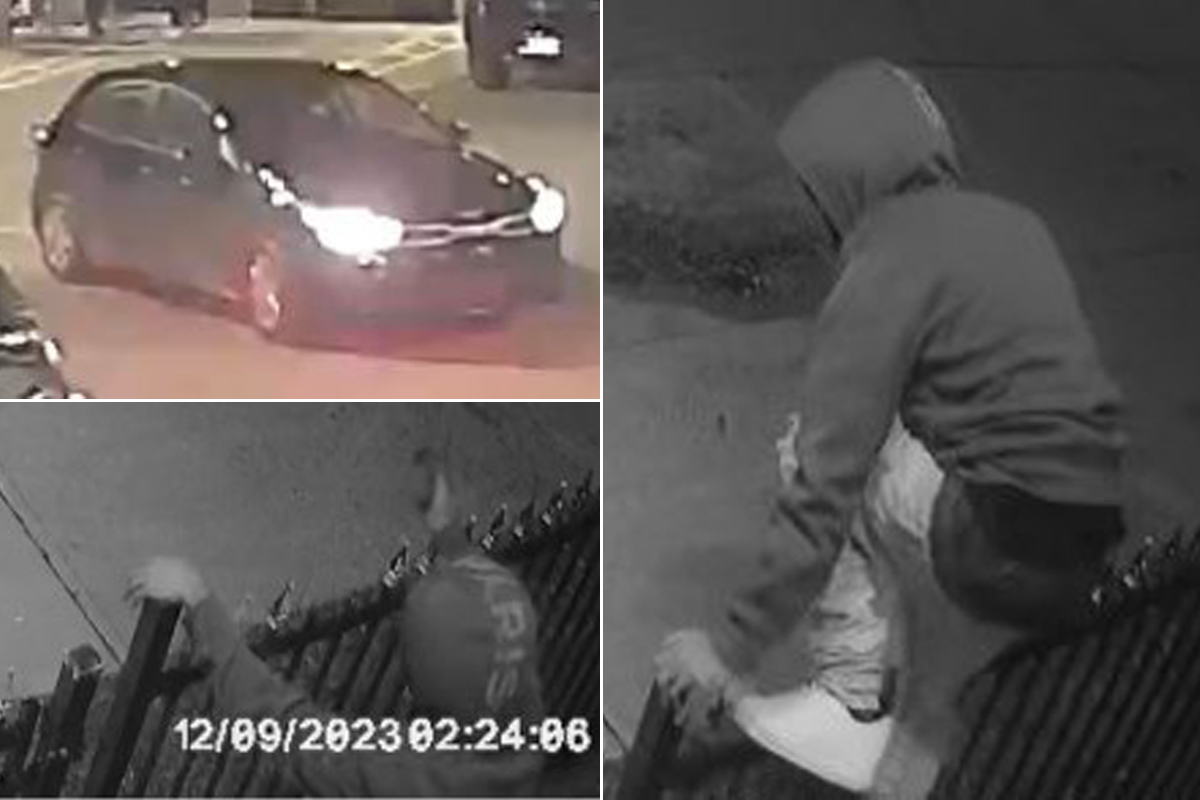 Waterloo regional police have released images of a person and vehicle they say could be connected to a weekend shooting in Kitchener.