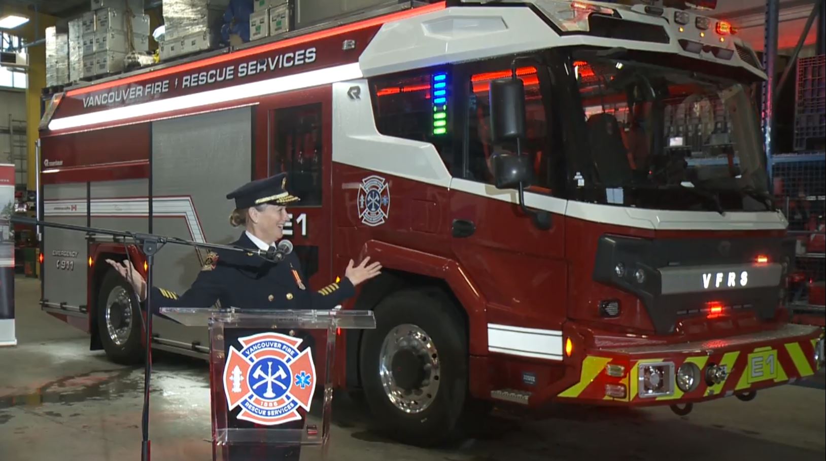 Canada's first electric fire engine unveiled in Vancouver