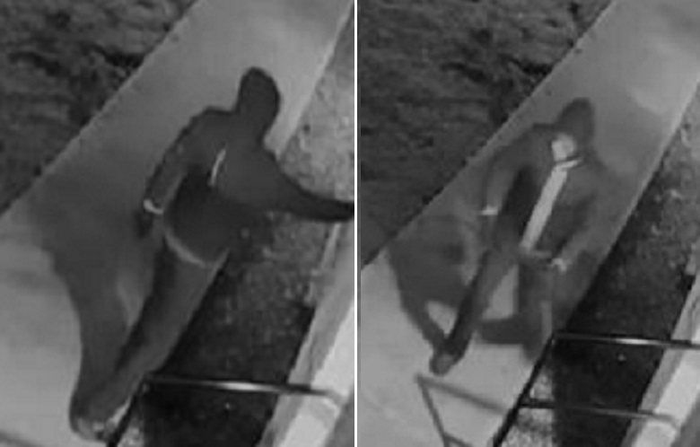 Delta police are looking for this person, who smashed a window at the Ladner United Church earlier this week.