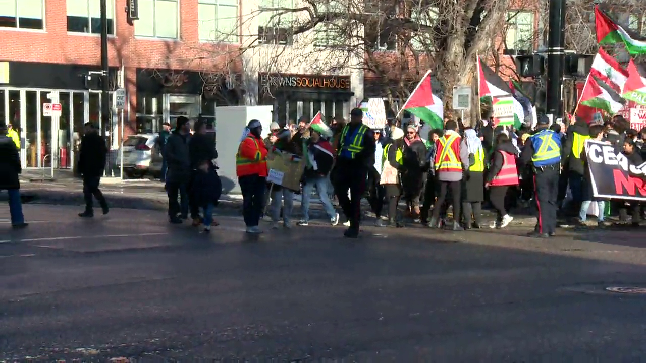 Pro-Palestine rally marches down 17th Avenue despite letter from police