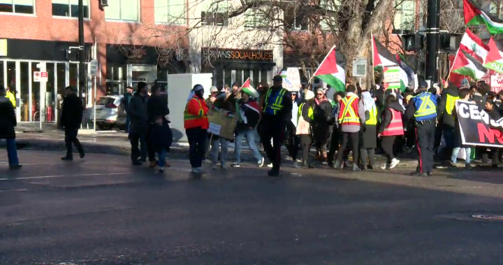 尽管警方致信，亲巴勒斯坦游行仍然沿着17街进行