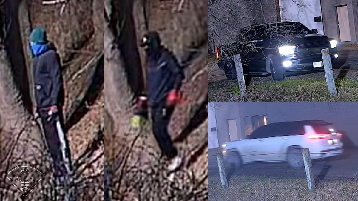 OPP are looking two people seen breaking into a secured compound in Aberfoyle.