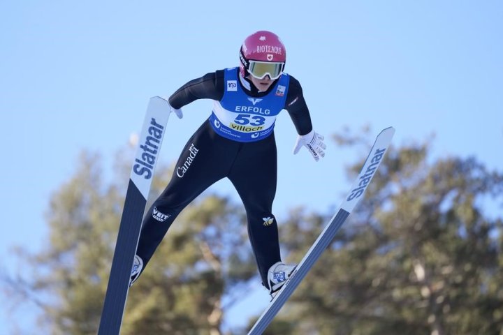 Calgary’s Abigail Strate leaps to World Cup bronze in ski jumping